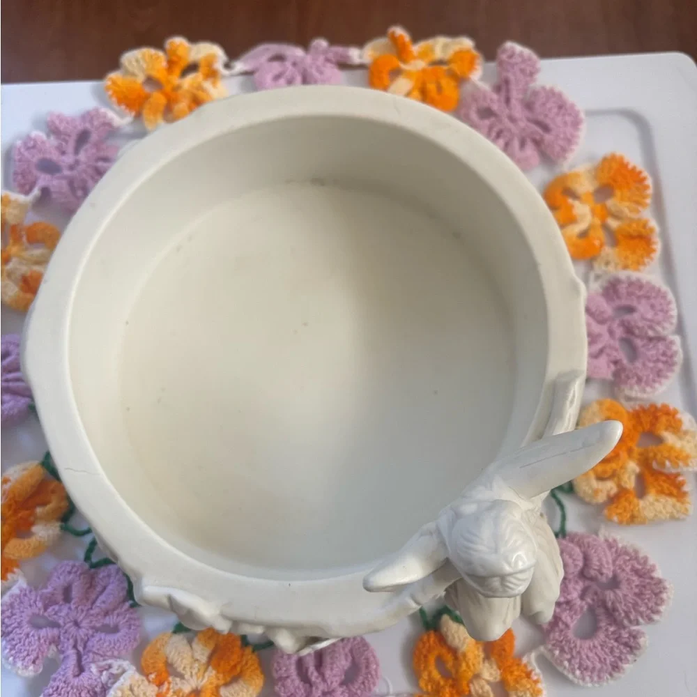 PartyLite Cream Ceramic 3 wick candle holder- Excellent condition - Picture 4 of 6